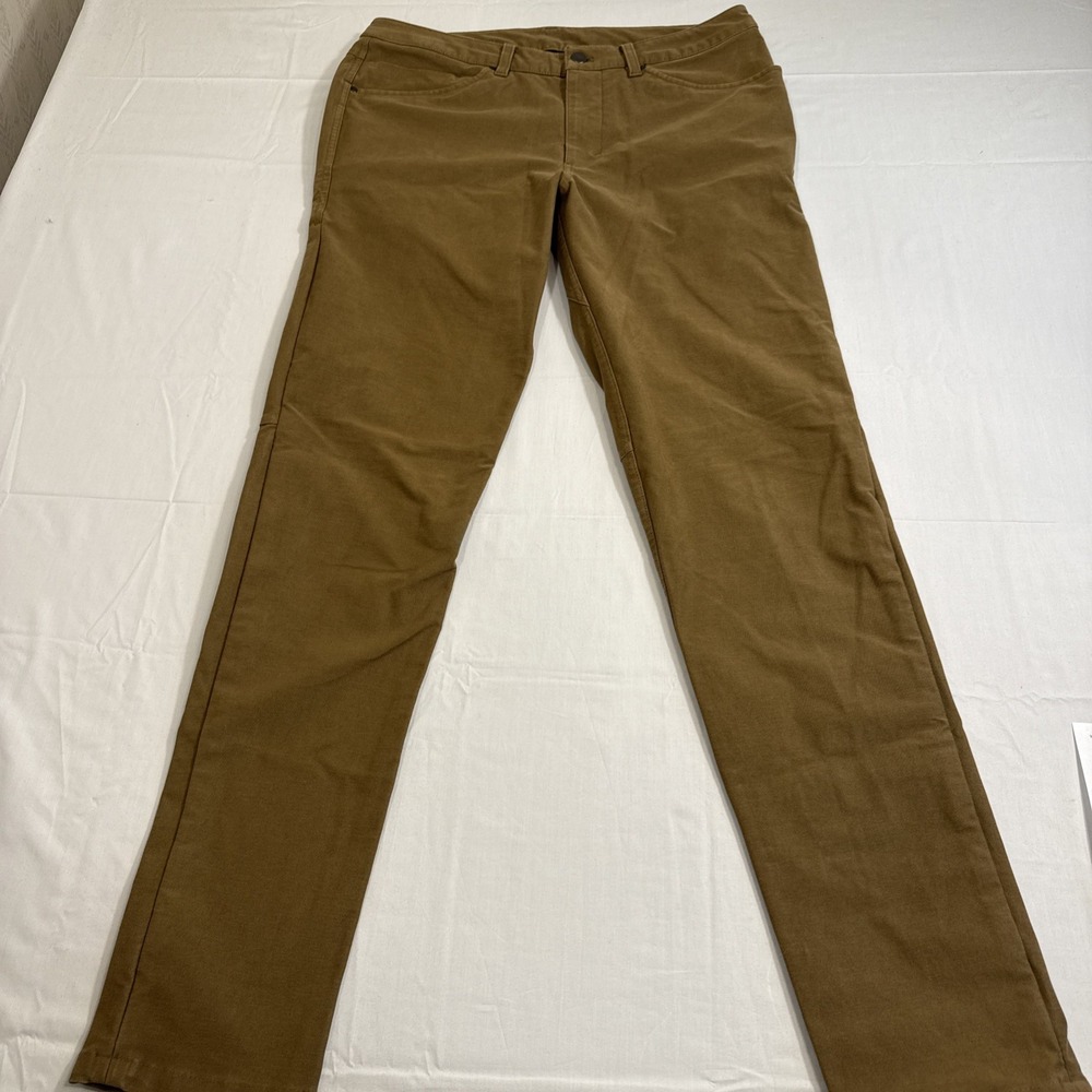 JEANS Lululemon MEN 32X33 LM5AQ6S Tan Khaki Utilitech Casual Pants